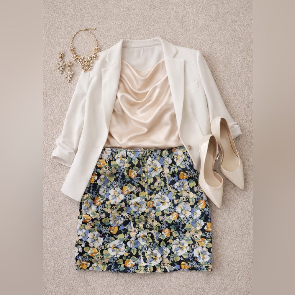 Wild Fable Floral Pencil Skirt - Multicolor size 0
